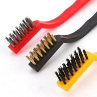 3 Piece Mini Wire Brush Cleaning Tool Kit