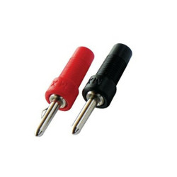 Banana Jack Plug Connector Male - Black & Red Pair (4mm)