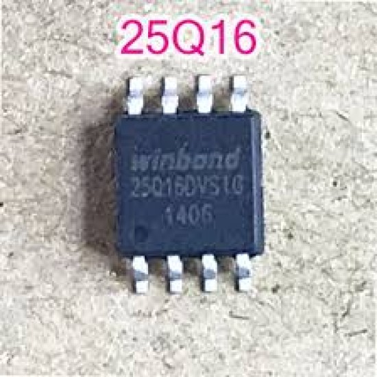 25Q16 16Mbit SPI Serial Flash Memory IC (2MB)