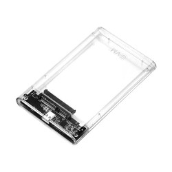 EVM 2.5" Type-C SATA Casing for HDD/SSD - High-Speed USB 3.1 Transparent Casing (ESC/TP02) - EasySpares.in
