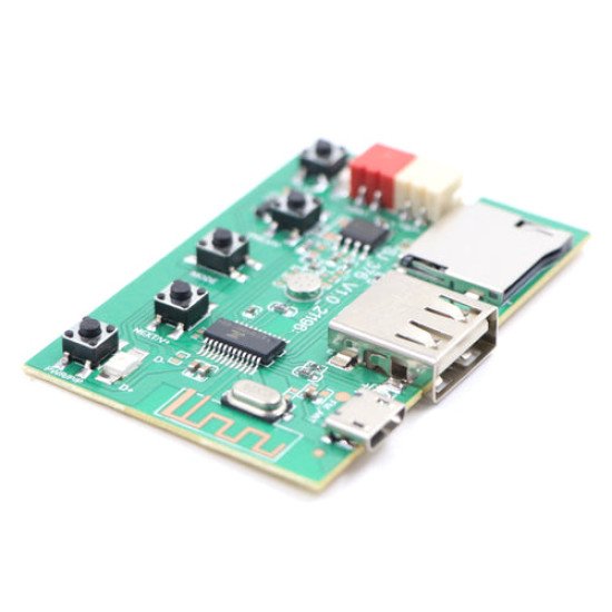 Audio Music Player: DIY Mono Board With Built In Bluetooth, FM, USB, SD-Card Slot, SJ_376_V1.0_21196