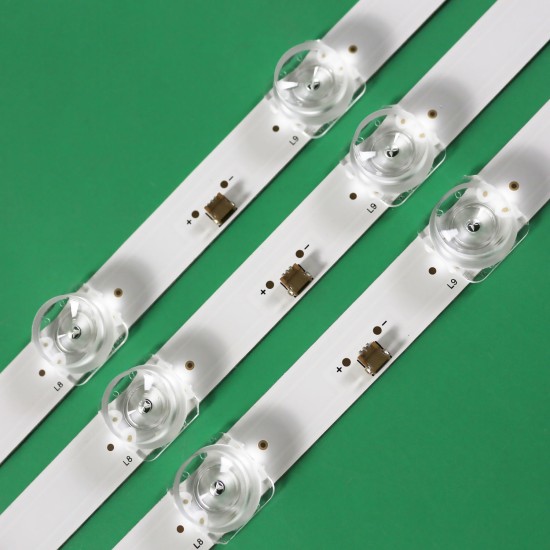 LED Backlight Strip for Motorola 43SAUHDMG 43 Inch TV RF-AZ430025SF30-0602 A1 12 LED 3V (3 PCS Set)