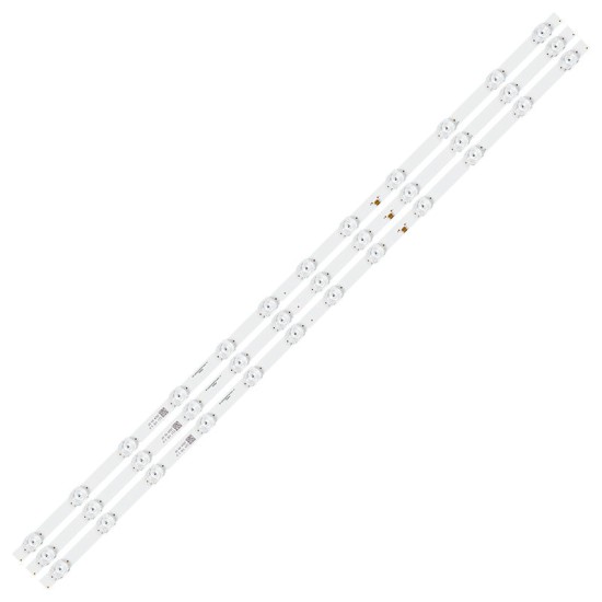LED Backlight Strip for Motorola 43SAUHDMG 43 Inch TV RF-AZ430025SF30-0602 A1 12 LED 3V (3 PCS Set)