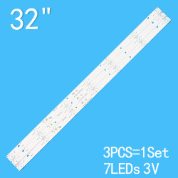 LED Backlight Strip for Intex 32 Inch TV, 7 LED 3V OY32D07-ZC14F-04/06 (3 PCS Set)