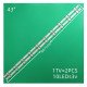 Backlight Strips For LG 43 Inch TV 10 led 3V ( 2 pcs set) Backlight Strips For LG 43 Inch TV 10 led 3V ( 2 pcs set)