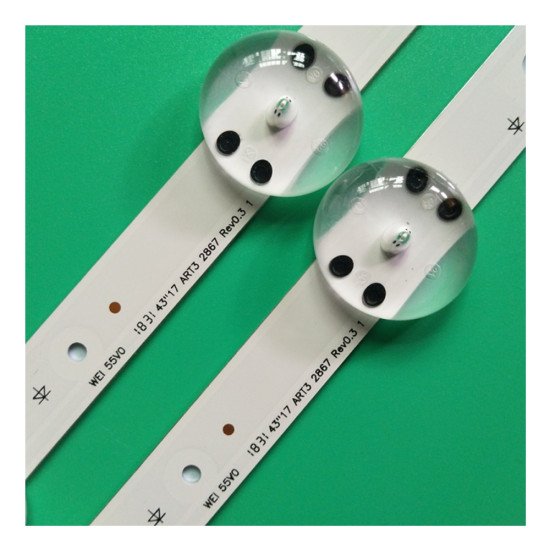 Backlight Strips For LG 43 Inch TV 10 led 3V ( 2 pcs set) Backlight Strips For LG 43 Inch TV 10 led 3V ( 2 pcs set)
