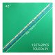 Backlight Strips For LG 43 Inch TV 10 led 3V ( 2 pcs set) Backlight Strips For LG 43 Inch TV 10 led 3V ( 2 pcs set)