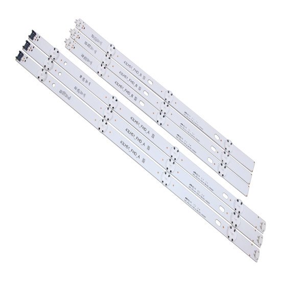 LED Backlight Strip for LG 43 Inch TV (43LJ625T-TB) - 7 LEDs (4+3), 3V (3 Pair Set)