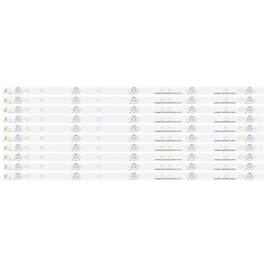 LED Backlight Strip for Lloyd L58FJQ 58 Inch TV (10 Pcs Set) 5 LED 3V