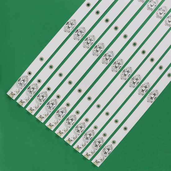 LED Backlight Strip for Lloyd L58FJQ 58 Inch TV (10 Pcs Set) 5 LED 3V