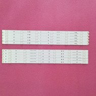 LED Backlight Strip for Micromax 50 Inch TV (50C1200FHD) - 12 LEDs (6 + 6), 3V (RF-AC490E30-0601R-01 and RF-AC490E30-0601L-01, 5-Pair Set)