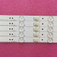 LED Backlight Strip for Micromax 50 Inch TV (50C1200FHD) - 12 LEDs (6 + 6), 3V (RF-AC490E30-0601R-01 and RF-AC490E30-0601L-01, 5-Pair Set)