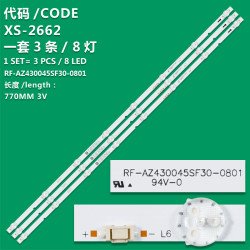 LED Backlight Strip for OnePlus  43Y1S Pro 43 Inches TV 43UD2A00 (RF-AZ430045SF30) (3 Pcs Set)