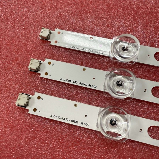 LED Backlight Strip for Samsung UA43TUE60FK 43 Inch TV JL.D430A1330 5+5 LED 3V (6 PCS Set)