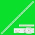 LED Backlight Strip for TCL / iFFALCON 55 Inch TV GIC55LB170 15 LED 6V (2 Strip Set)
