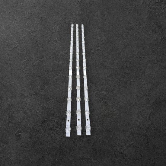 LED Backlight Strip for VU 43PM 43 Inch TV 14 LED (3 PCS Set)