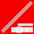 LED Backlight Strip for VU 55GloLED 55A66 55 Inch TV 14 LED 6V (4 PCS Set) JL.D550E1330
