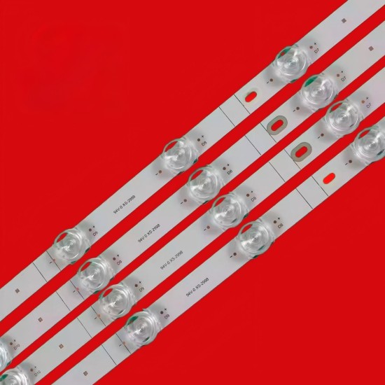 LED Backlight Strip for VU 55GloLED 55A66 55 Inch TV 14 LED 6V (4 PCS Set) JL.D550E1330