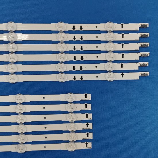 Samsung 55 Inch LED TV Backlight Strips – 3V, 7+5 LEDs (12 LED), 6 Pair Set – Compatible with UA55H6400AR (D4GE-550DCA-R3, D4GE-550DCB-R3)