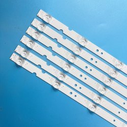 TCL 65 Inch LED TV Backlight Strips – 3V, 8 LEDs Per Strip, 6 PCS Set – Compatible with 65P8 (HR-28924-05850, LE4R0200-D-K, 4C-LB6508-HR01J)