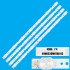 LED Backlight Set for TCL 49 Inch TV 49S6500FS 7+7 LED 4K DOM GIC49LB43_3030F.1D (4 PCS Set)