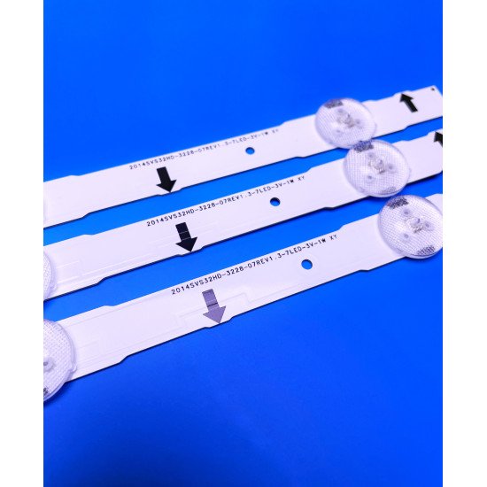 LED Backlight Strip for Samsung 32 Inch TV 7 LED 3V 2014SVS32HD_3228_07_REV1.3_131212 (3 PCS Set) LED Backlight Strip for Samsung 32 Inch TV 7 LED 3V 2014SVS32HD_3228_07_REV1.3_131212 (3 PCS Set)