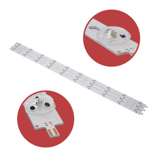 LED Backlight Strip for Sony 32R482B 32 Inch TV 10 LED AB (3 Pcs Set) LED Backlight Strip for Sony 32R482B 32 Inch TV 10 LED AB (3 Pcs Set)