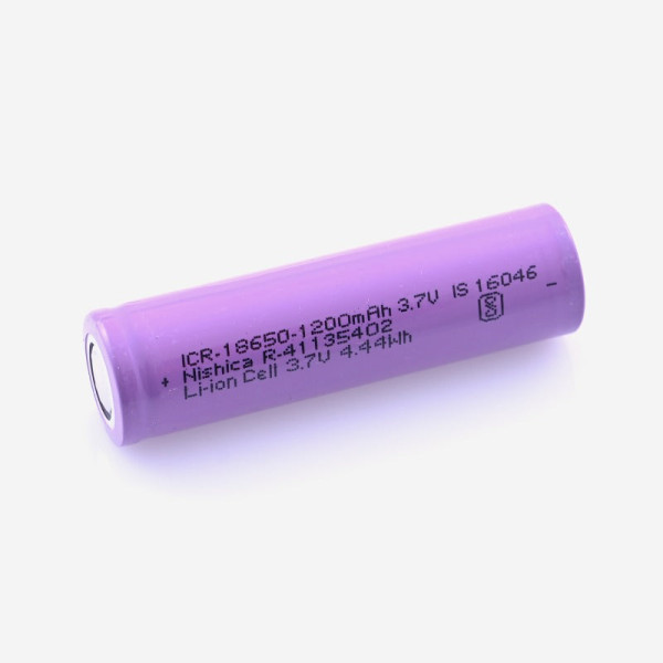 3.7V 1200mAH 18650 Rechargeable Lithium Ion Battery
