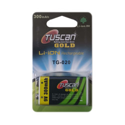Tuscan Gold TG-020 9V 300mAh Li-ion Rechargeable Battery - EasySpares.in