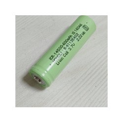 3.7V 600mAh 14500 Lithium-Ion Battery with Tip Top
