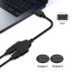 HDMI Cable Splitter 1 in 2 Out - HDMI Male to Dual HDMI Female Adapter