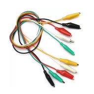 Alligator Clips Cable - Electrical DIY Test Leads (5pcs Pack, 40cm)