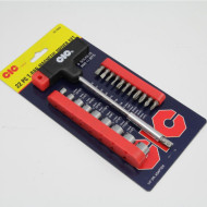 Cic Tools 22 Pcs T-Bar Magnetic Screwdriver Set Cs-1022A