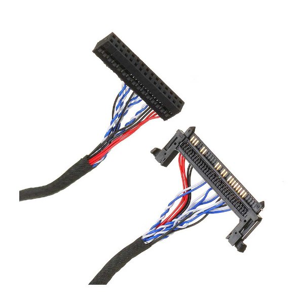 LVDS Cable 30 Pin, 1-Ch 8-Bit, For LG Type Panel (Right Supply-FFC-Connector)  