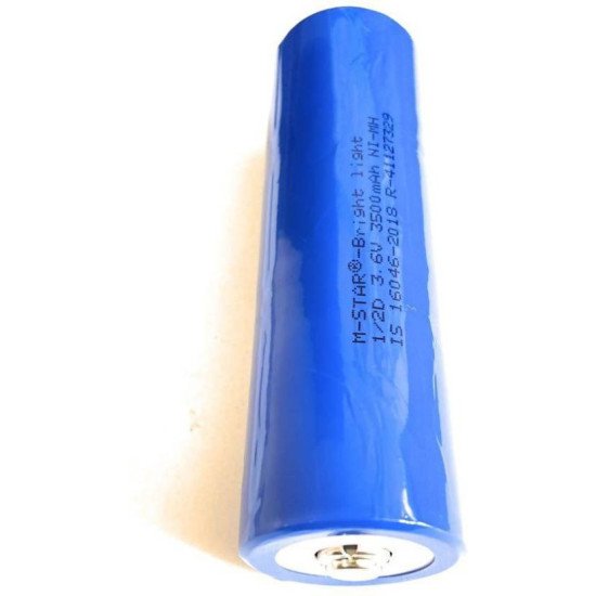 M-star 3.6V 3500mAh NIMH 1/2 D Rechargeable For - Electronic Equipment, Emergency Torch Or Other Device Battery