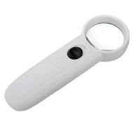 Magnifying Glass 15X Handheld Glass Loupe Magnifier Portable Pocket Tool Professional With 2 LED Lights