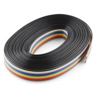 Multicolor 10 Core (7/40) Rainbow Color Flat High Quality Ribbon Wire Cable (5 Mtrs)