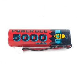 POWER BEE 3.7V 5000mAh 18650 FLAT NICKEL CADMIUM RECHARGEABLE WITH WIRE CONNECTOR BATTERY