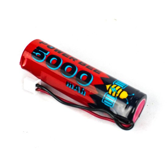 POWER BEE 3.7V 5000mAh 18650 FLAT NICKEL CADMIUM RECHARGEABLE WITH WIRE CONNECTOR BATTERY