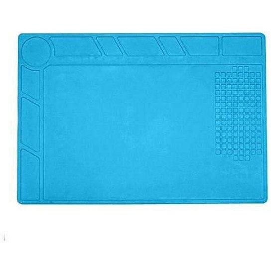 Blue Silicone Repair Mat Platform Desk Pad for Mobile Phones – 32x23 cm Blue Silicone Repair Mat Platform Desk Pad for Mobile Phones – 32x23 cm