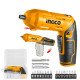 4V 240 RPM Electric INGCO Cordless Screwdriver 4 N.m with 18 PCS Bits and Holder 4V 240 RPM Electric INGCO Cordless Screwdriver 4 N.m with 18 PCS Bits and Holder