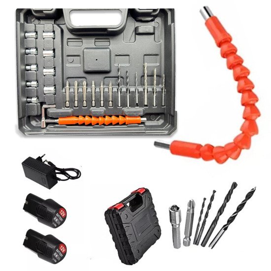 MAF PRO CDLI12108 Cordless Drill Screwdriver 12V 10mm – 2 Batteries + Charger MAF PRO CDLI12108 Cordless Drill Screwdriver 12V 10mm – 2 Batteries + Charger