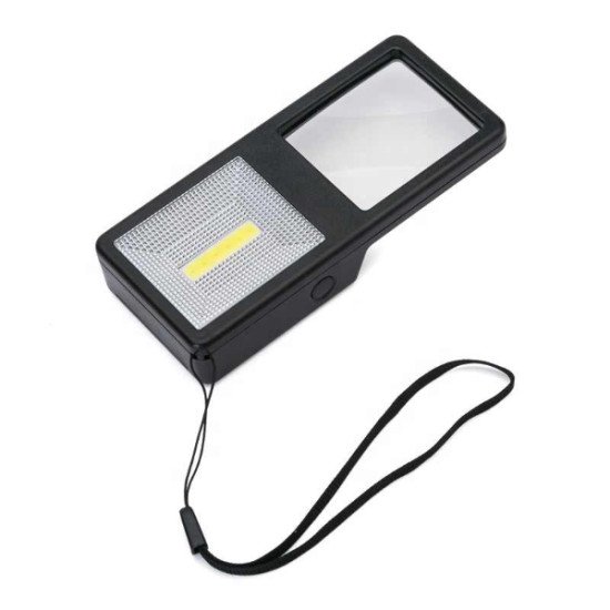 Th-7013 3X Cob Lamp Handheld LED Magnifier