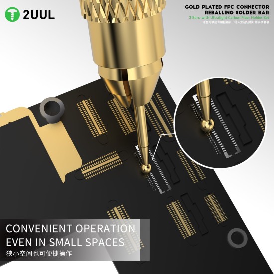 2UUL SC98 TOOLS GOLD PLATED FPC CONNECTOR REBALLING SOLDER BAR
