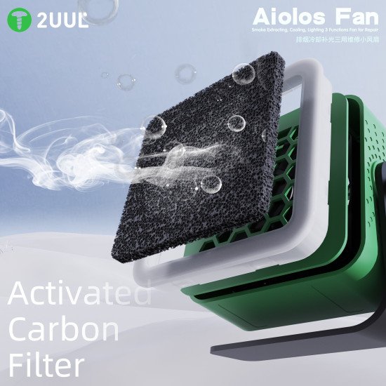 2UUL DA98 Aiolos Cooling Fan + UV Curing + Smoke Extraction All-in-One Fan