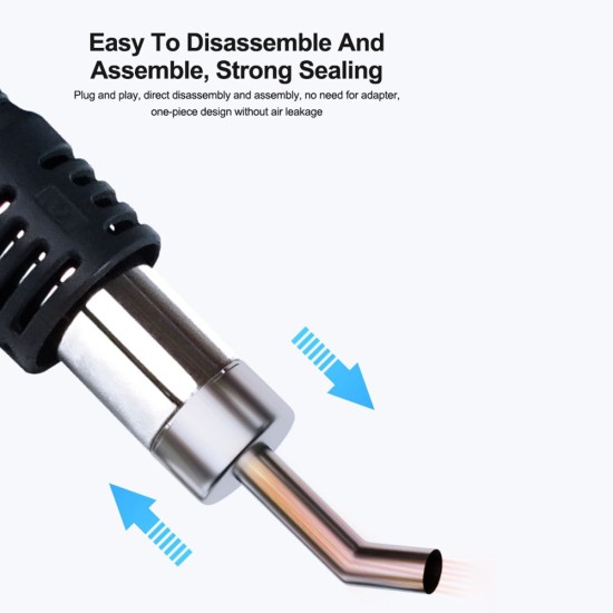858 series hot air rework station relife oblique 4mm 45 degree nozzle