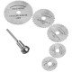 6 Pc Mini HSS Circular Saw Blade Set for Rotary Tools & Drill Machines