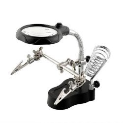 TE-801 Multi-Function LED Magnifier with PCB Soldering Iron Stand