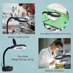 Mechanic 5X LED Magnifying Desktop Lamp – LED Reading Lamp