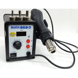 Quick 858D Hot Air Soldering SMD Rework Station - 280W Hot Air Blower